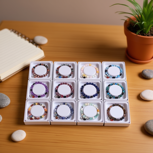 Pulsera de cuentas de piedra natural de acero inoxidable con elefante de 8 mm Angelina, unisex, estilo bohemio, amuleto de moda, regalo de joyería, China - Product Image 2