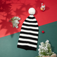 Sombrero de Navidad rojo clásico Syh1042, sombrero de Papá Noel de felpa de Navidad con ribete de piel sintética blanca y Pompón para escenas del día de Navidad en la playa