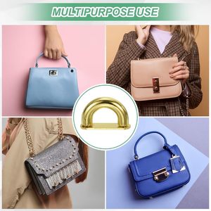 Pack D Ring Connector Buckles Alloy Arch Bridge Buckle Chain Strap Connector With Screws For Bag DIY <b>Leather</b> Craft <b>Backpack</b> Maki - Product Image 6