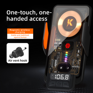 Phổ <span class=keywords><strong>Bluetooth</strong></span> FM Transmitter AUX trong TF Thẻ đài phát thanh MP3 máy nghe nhạc điện thoại chủ tay miễn phí không dây sạc tự động mở và kẹp - Product Image 4