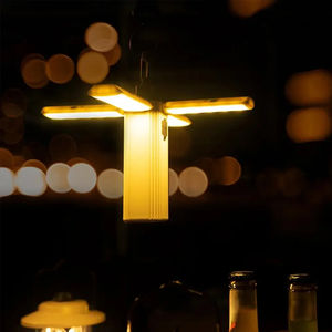 Lámpara portátil recargable para tienda de campaña, linterna multifunción de larga duración, lámpara de mano plegable - Product Image 4