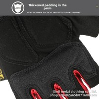 Gants tactiques Seal Sea Leopard, design demi-doigts, microfibre, protection solaire, antidérapants, pour hommes, forces spéciales, sports de plein air