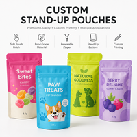 Sachets Mylar souples personnalisés de 3,5 g, imprimés, de qualité alimentaire, à fermeture éclair refermable, pour bonbons, gommes, aliments pour animaux de compagnie et snacks