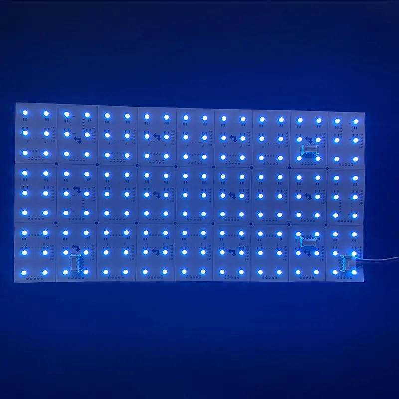 Led Strips Chất Lượng Cao Uốn Cong Trần LED Flex Tile RGBW Dải Ánh Sáng 240Mm Màu Contolling Có Sẵn Thông Minh Strip Lights