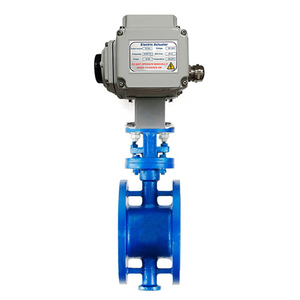 SONGO DN50 2 pulgadas doble falange WCB el sello brida válvula de mariposa eléctrica con motorizado actuador - Product Image 4