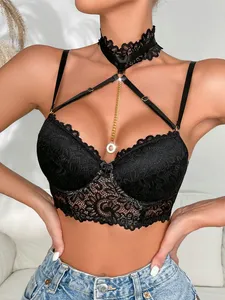 <span class=keywords><strong>Reggiseno</strong></span> <span class=keywords><strong>nero</strong></span> intimo donna <span class=keywords><strong>reggiseno</strong></span> costumi Sexy biancheria intima di pizzo canotta da donna <span class=keywords><strong>reggiseno</strong></span> posteriore Plus Size Back Ladies Underiwre - Product Image 6