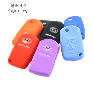 Yikailing ฝาครอบกุญแจซิลิโคนสำหรับ Chery A3 A5 E5 Tiggo Fengyun 2 Qiyun 3 5เคสป้องกันกุญแจรถลูกชายแบบตะวันออก - Product Image 1