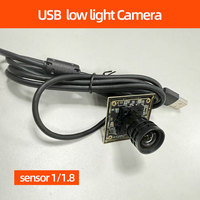 Module de caméra de vision nocturne à faible luminosité USB 1/1.8 capteur coms HD1080P 60fps objectif f1.0 pour la prise de vue en environnement faiblement éclairé