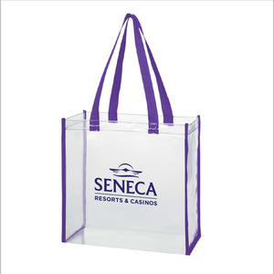 Waterproof Beach Tote Holographic Shopping Bag Manufacturers Clear Pvc Plastic Concert Custom Transparent Bags with Logo