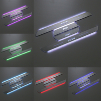 Projecteur LED personnalisable pour seuil de porte de voiture, lumière de bienvenue, logo, lampe laser, alimentation USB, sans câblage