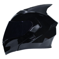 Casques de moto Bluetooth avec logo personnalisé, double visière, légers, casques intégraux rabattables pour moto