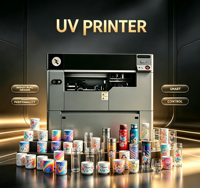 Imprimante UV cylindrique haute vitesse avec empileur d'encre, entretien facile, machine d'impression rotative pour la production en série de tasses et de bouteilles