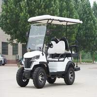 Voiture de golf 2025 de luxe, haute vitesse, puissance élevée, batterie au lithium 72v, 2+2 places
