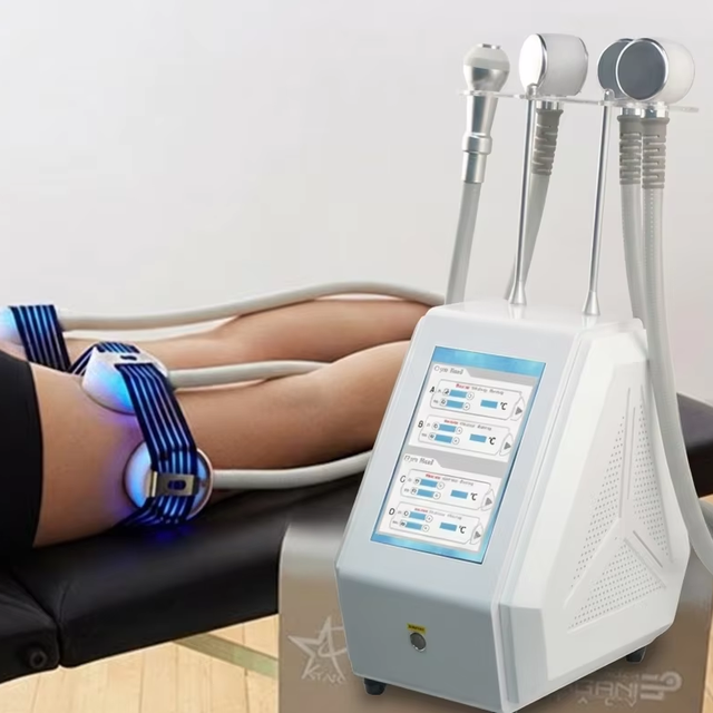 4 Handles Beauty Machine Cool Thermal Heat Cryo Aesthetic Equipment Face Body Facial Cooling Heating Spa Ice Globes Device