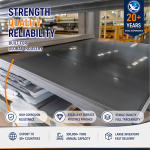 Factory Price 309S 8K Mirror Finish 10mm x 2000mm 5x10' Stainless Steel Sheet with High Corrosion Resistance - Product Image 1