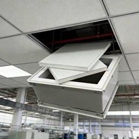 Panneau composite PU en acier coloré double face pour conduits de ventilation de climatisation - Écologique, ignifuge, pour chambre froide, atelier, hôtel