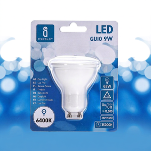 Nuova Lampadina LED GU10 a Risparmio Energetico 5U 9W 6400K per Retrofit/Aggiornamento - Product Image 1