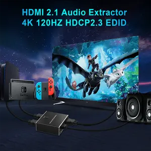 8K @ 60Hz 4K @ 120Hz Hdmi 2.1 Audio-Extractor Switcher 8 Bit Vrr Do-Lby Vision Atmos Spdif