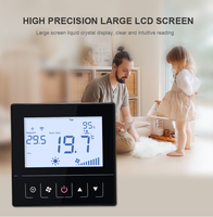 Termostato Inteligente Wifi para Habitación, Controlador de Temperatura Digital para Aire Acondicionado, Ventilador de Bobina de CC, HVAC RS485 Modbus 24V 220V de Tuya