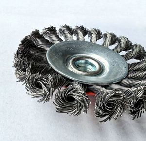 Prix d'usine – Disque de brosse métallique en cuivre de 4 et 5 pouces, type roue à fil d'acier, pour polissage, élimination de la rouille, nettoyage – Outils abrasifs - Product Image 2