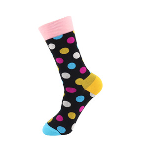 Chaussettes de sport colorées à motifs de champignons, bananes, cactus, points, chiens, mélange de coton, chaussettes amusantes pour hommes, chaussettes personnalisées - Product Image 5