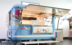 Complete Configuration <b>Mirror</b> Surface Mobile Food Trailer Commercial Street Fast Food Vending Truck for Full Catering Busines - Product Image 4