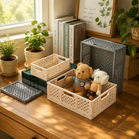 Caisse pliable en plastique PP - Légère, recyclable, pliable, écologique, caisse de rangement