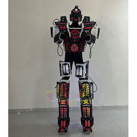 Costume de robot LED portable pour adulte, en EVA premium, avec lumières programmables, pour fêtes, défilés et spectacles sur scène