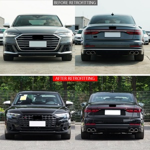 Kit de carrosserie pour modification de voiture, pare-chocs avant et arrière pour Audi S8 2021, mise à niveau 2024 - Product Image 2
