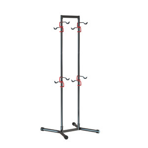 <span class=keywords><strong>Portabici</strong></span> a Gravità Teraysun Silver per Esporre <span class=keywords><strong>e</strong></span> Parcheggiare 4 Biciclette, Robusto Supporto per Bici da 6 KG - Product Image 1