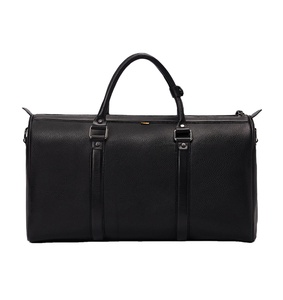 Zapatillas de deporte grandes de PU de cocodrilo negro con logotipo personalizado para hombre, ropa de gimnasio rosa, bolsas de lona de viaje de cuero impermeables - Product Image 1