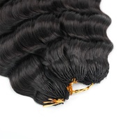 Extensions de tresses au crochet XBL brésiliennes 100 % cheveux humains vierges, double trame, ondulations profondes lâches, pré-séparées