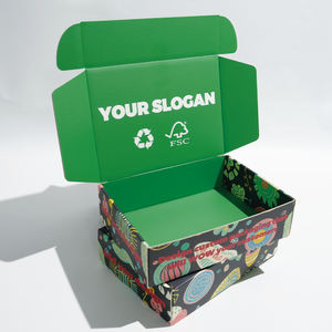 صناديق فاخرة مضلعة بشعار مخصص ملونة للشحن عبر البريد صندوق تعبئة من الورق المقوى قابل للطي صندوق هدايا ورقي لمستحضرات التجميل والأحذية - Product Image 6