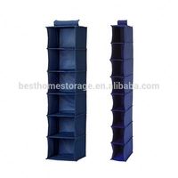 Organisateur mural pliable en tissu non tissé pour suspendre les vêtements, capacité de 20 à 35 L