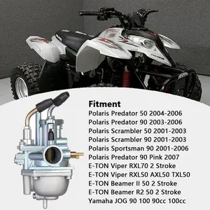 Carburador 19mm para Polaris 50cc 90cc Predator 50 90 Scrambler 50 90 Sportsman 90 ATV Quad motor carburador