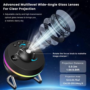 13 in 1 Realistic Galaxy Sky Night <b>Light</b> Planetarium <b>Solar</b> <b>System</b> Projector RGB Lighting Effects Dynamic Meteor Smart Home <b>Light</b> - Product Image 2