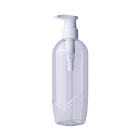 Bouteille de pompe de lotion en plastique vide de 500ml pour shampooing et revitalisant