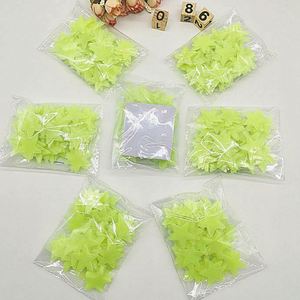 Adhesivos Decorativos Luminosos de Estrellas de Plástico para Pared, Brillan en la Oscuridad, Forma de Estrellas Verdes Claras para Niños, Más Vendidos - Product Image 5