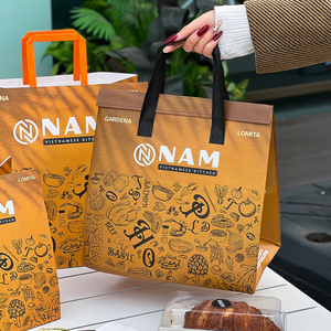 <span class=keywords><strong>Emballage</strong></span> à emporter personnalisé écologique recyclable biodégradable jetable pour restaurant traiteur <span class=keywords><strong>pizza</strong></span> imprimé avec votre propre logo Kraft - Product Image 5