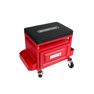 Mecánico Garaje y <span class=keywords><strong>taller</strong></span> Cajón Herramienta Cofre Rodante Mecánico Asiento con bandejas de herramientas, 350lbs Capacidad de peso máximo, Negro - Product Image 6