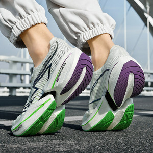 Zapatillas de Running de Alta Calidad para Hombre y Mujer, con Placa de Carbono Popcorn, Transpirables, de Malla, para Adolescentes - Product Image 5