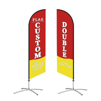 Drapeaux plume en polyester imprimés numériquement sur mesure, bannières publicitaires en fibre de verre pour mât de drapeau, drapeaux goutte d'eau pour usage extérieur