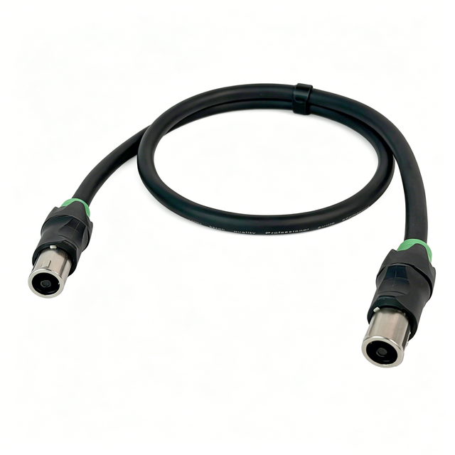 FCONNR Green Type 4 Pin NL4 Speakon Cable