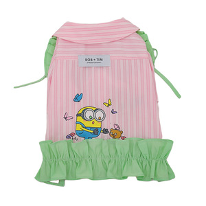 Camisa de colores contrastantes para perros Minions, estilo ligero, adecuada para perros pequeños, pomeranians, schnauzers y gatos. - Product Image 1