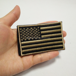 Venta al por mayor de encargo nos Bandera Nacional parches insignias en hierro parches - Product Image 6