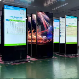 Advertising Machine Lcd Touch Screen Kiosk 49 Inch Portable Digital Signage Metal Advertising Equipment Wall Display For Indoor
