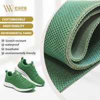 Couleurs personnalisées, tissu en maille 3D respirant, absorbant l'humidité, léger, 100% polyester, pour empeignes et semelles de chaussures