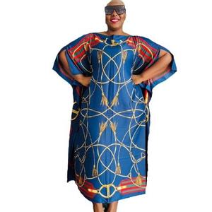 Sıcak satmak moda afrika elbise saten baskı uzun elbise artı boyutu afrika elbiseler Kaftan 126*130 - Product Image 6