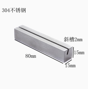 8 cm recht roestvrijstalen displaylabel prijskaartje visitekaartje desktop notitieblok berichtbasisstandaard desktop organizer 304 - Product Image 6