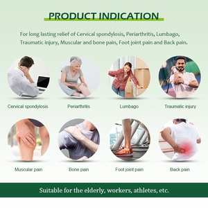 Fourniture de soins de santé en gros plâtre menthol à base de plantes à chaleur efficace sans patchs de douleur pour les muscles du cou - Product Image 3